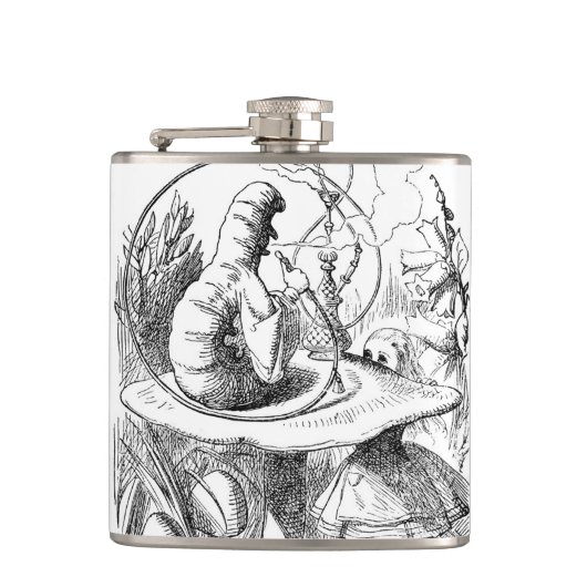 Flasques Alice rencontre Caterpillar - Alice au pays des (Devant)