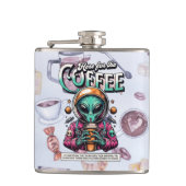 Flasques Alien ici pour le café (Devant)