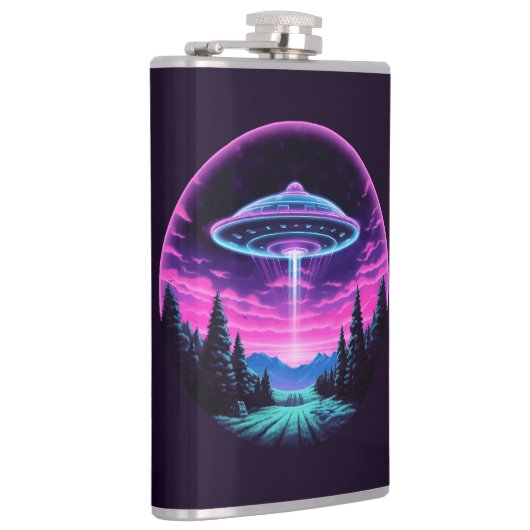 Flasques Alien vaisseau spatial rétro futuriste (Droite)