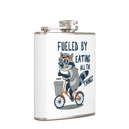 Flasques Alimenté En Mangeant Toutes Les Choses Racoon Cycl (Droite)