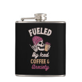 Flasques Alimenté Par Le Café Glacé Et L'Anxiété (Devant)