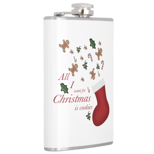 Flasques all i want for christmas is cookie (Droite)