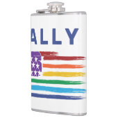 Flasques Ally Artistic Rainbow drapeau personnalisé (Gauche)