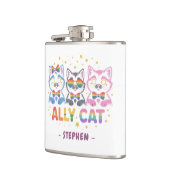 Flasques Ally Cat - Chat joli couleur LGBTQ Pride (Gauche)