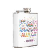 Flasques Ally Cat - Chat joli couleur LGBTQ Pride (Droite)