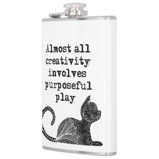 Flasques Almost all creativity implives purposeful play I (Gauche)