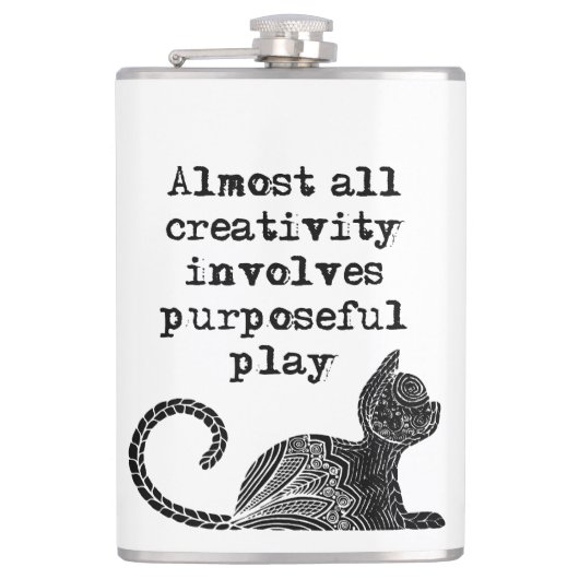 Flasques Almost all creativity implives purposeful play I (Devant)