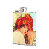 Flasques Alphonse Mucha Art Nouveau Été (Gauche)
