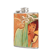 Flasques Alphonse Mucha Art Nouveau Hiver (Gauche)