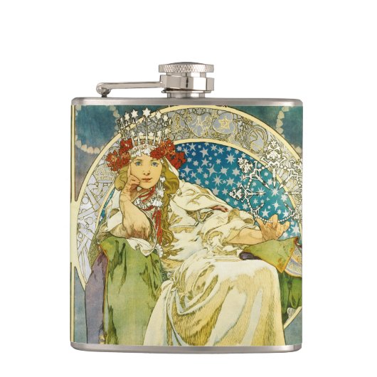 Flasques Alphonse Mucha Princess Hyacinth Art Nouveau (Devant)