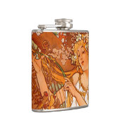Flasques Alphonse Mucha Printemps Art Nouveau (Droite)