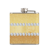 Flasques Aluminium et diamants élégants de parties (Dos)