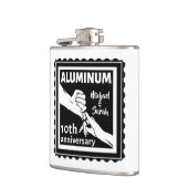 Flasques ALUMINUM cadeau traditionnel 10e anniversaire mari (Gauche)