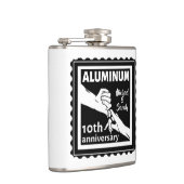 Flasques ALUMINUM cadeau traditionnel 10e anniversaire mari (Droite)