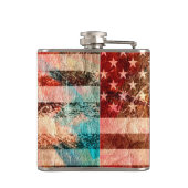 Flasques American Flag Grunge Art #5 (Dos)