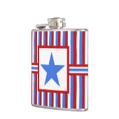 Flasques American Patriotic Modern Folk Art Hip Flask (Gauche)