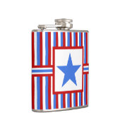 Flasques American Patriotic Modern Folk Art Hip Flask (Droite)