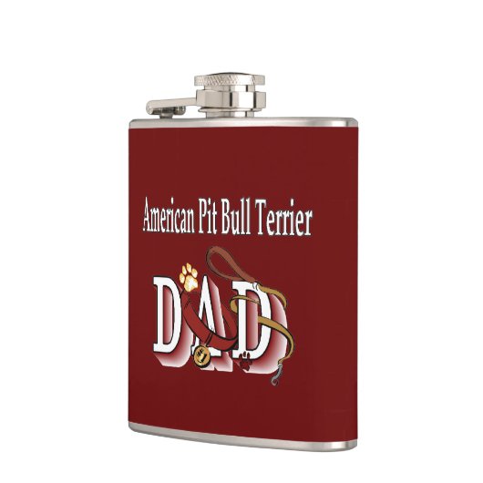 Flasques american pit bull papa (Gauche)