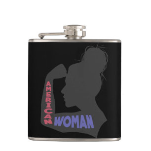 Flasques American Woman gris foncé