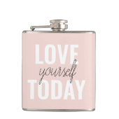 Flasques Amour Positif Vous-Même Aujourd'Hui Citation Paste (Devant)