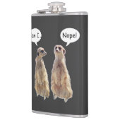 Flasques Amusant, mignon meerkats en conversation (Gauche)