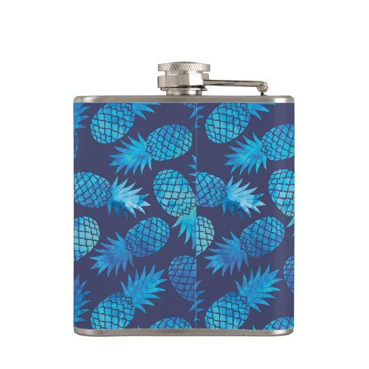 Flasques Ananas bleus de colorant de cravate (Dos)