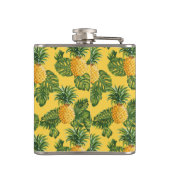 Flasques Ananas et Feuilles tropicaux en or (Dos)