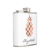 Flasques Ananas Faux Rose d'or personnalisé (Droite)