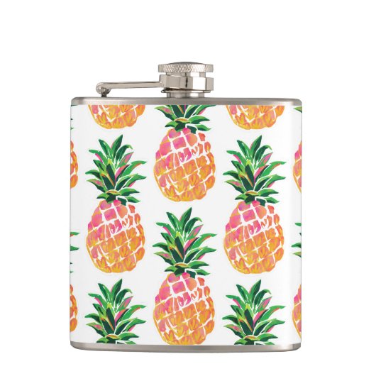 Flasques Ananas hawaïen tropical (Devant)