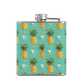Flasques Ananas lumineux sur le motif géométrique (Dos)