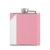 Flasques Ananas rose et blanc tropical girly mignon (Dos)