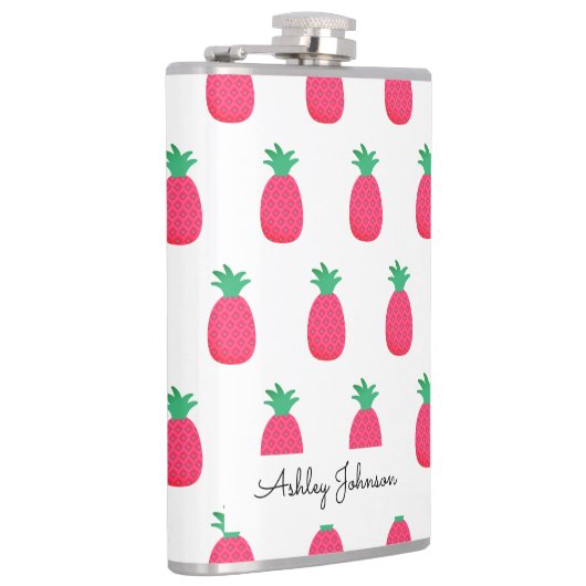 Flasques Ananas rose Motif mignon blanc (Droite)