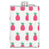 Flasques Ananas rose Motif mignon blanc (Dos)