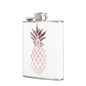 Flasques ananas tropical d'or rose clair élégant de faux (Gauche)