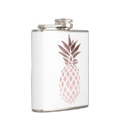 Flasques ananas tropical d'or rose clair élégant de faux (Droite)