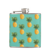Flasques Ananas Tropical Sur Turquoise (Devant)