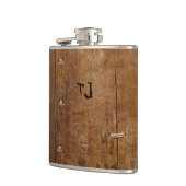 Flasques Ancienne fiole en bois avec (ou sans) initiale(s) (Gauche)