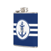 Flasques Ancre bleue avec le monogramme (Gauche)