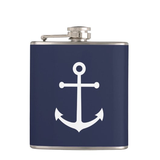 Flasques Ancre bleue marine (Devant)