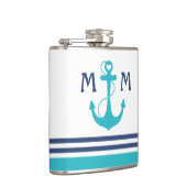 Flasques Ancre cardiaque marine turquoise (Droite)