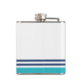 Flasques Ancre cardiaque marine turquoise (Dos)