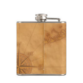 Flasques Ancre et roue nautiques personnalisées (Dos)