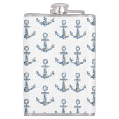 Flasques Ancre nautique Bateau à voile Collage inhabituel (Dos)