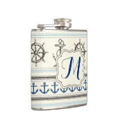 Flasques Ancre nautique Rop Monogram Whiskey Flask (Droite)