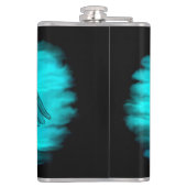 Flasques Angel Eros en amour, design noir et vert (Dos)