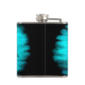 Flasques Angel Eros en amour, design noir et vert (Dos)