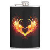 Flasques Angel Fire Heart with Wings (Devant)
