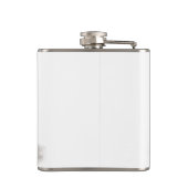 Flasques Angel, perdu dans la pensée, noir et blanc Design (Dos)