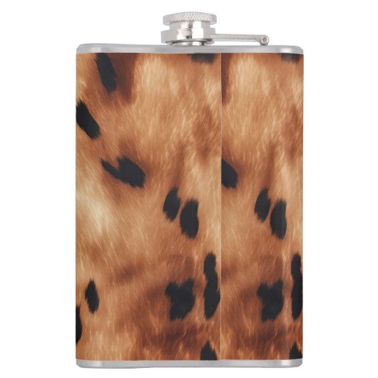 Flasques Animal Brown occidental de vache noire (Dos)