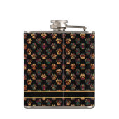 Flasques Animal Paw Silhouette Thanksgiving Black Funky (Dos)